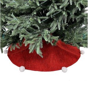 St. Nicholas Square Red Tree Skirt Sz. 48‎ inches NWT